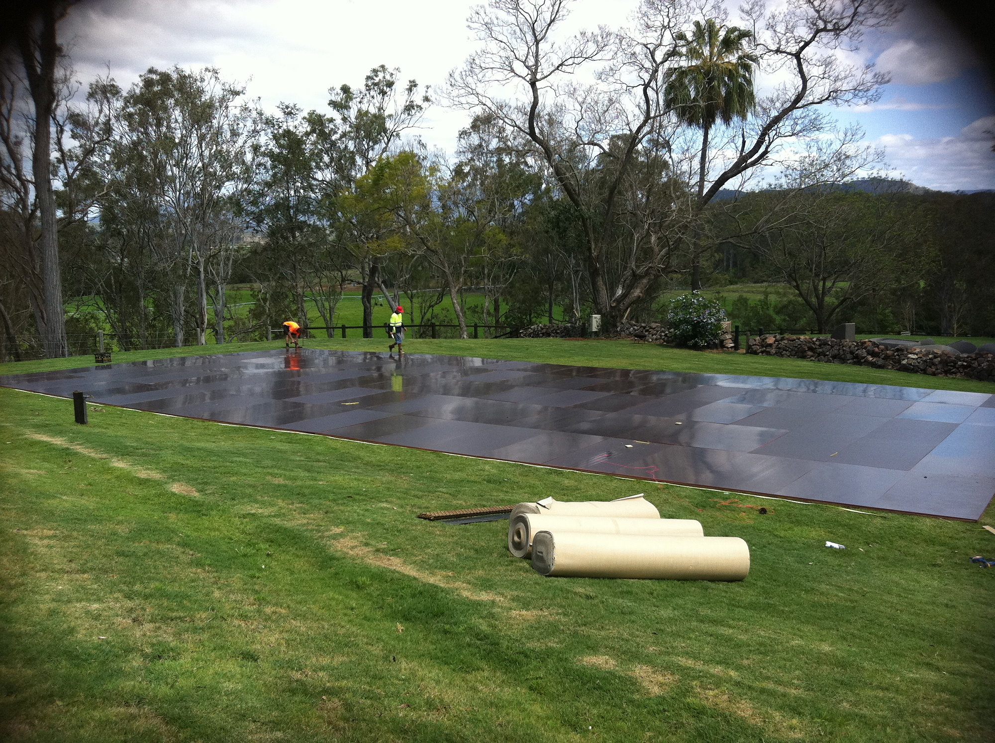 Black ply floor